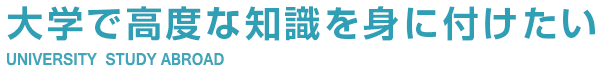 大学で高度な知識を身に付けたい